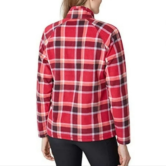 Eddie Bauer Women’s Fleece 1/4 Quarter Zip Pullover Dark Berry Red XXL - Picture 2 of 8